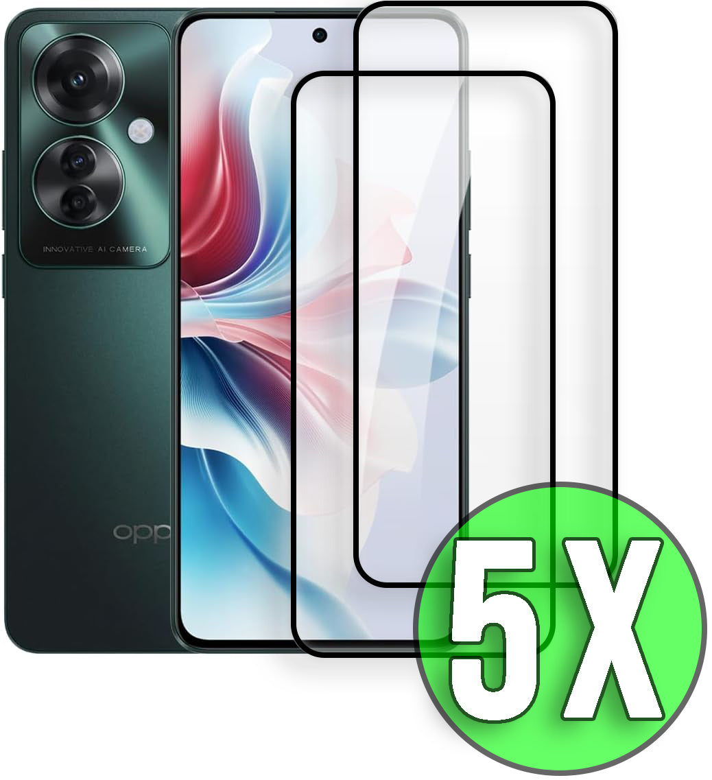Oppo Reno 11F Schutzfolie - Full Cover - 5 Stück