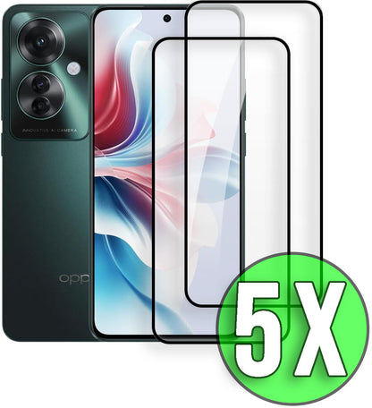 Oppo Reno 11F Schutzfolie - Full Cover - 5 Stück