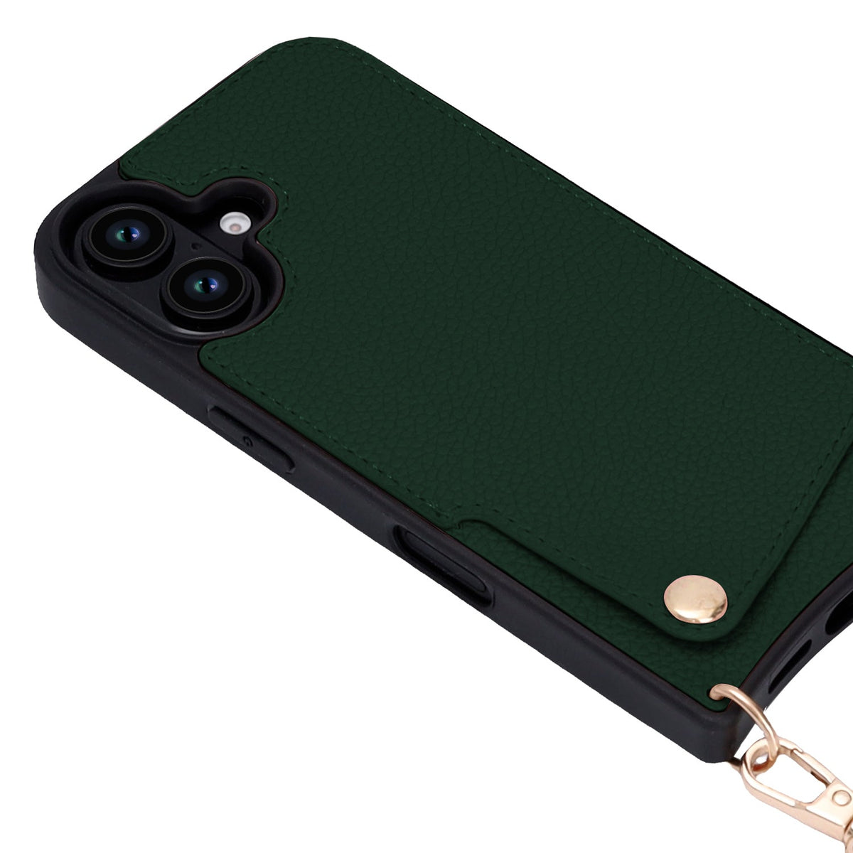 Apple iPhone 16 Plus Case - Green - Back Cover with Wrist Band and Phone Band