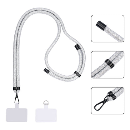 Extra Sterk Telefoonkoord - Metallic Silver