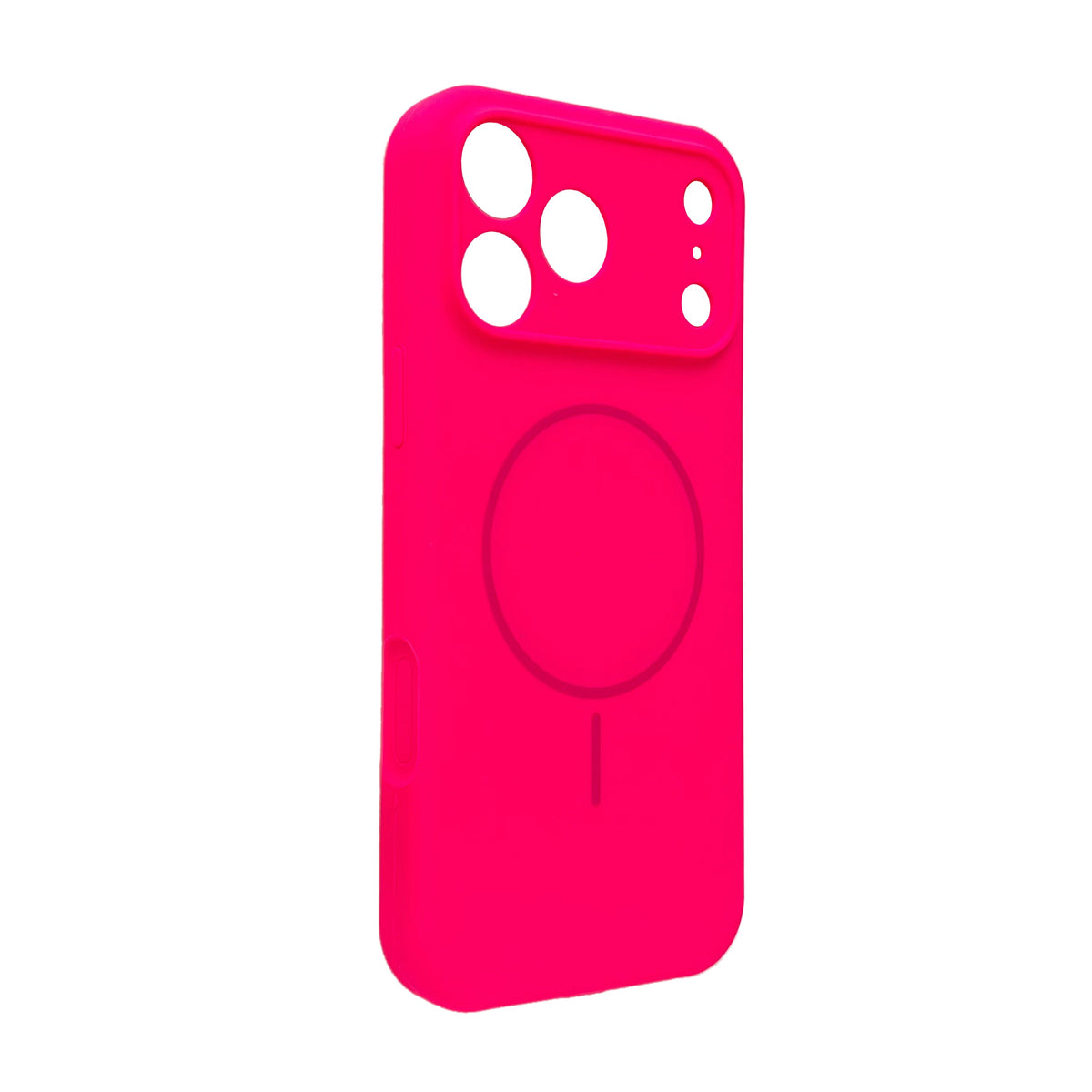 Apple iPhone 17 Pro Max Hoesje - Neon Roze - Liquid Siliconen MagSafe Back Cover