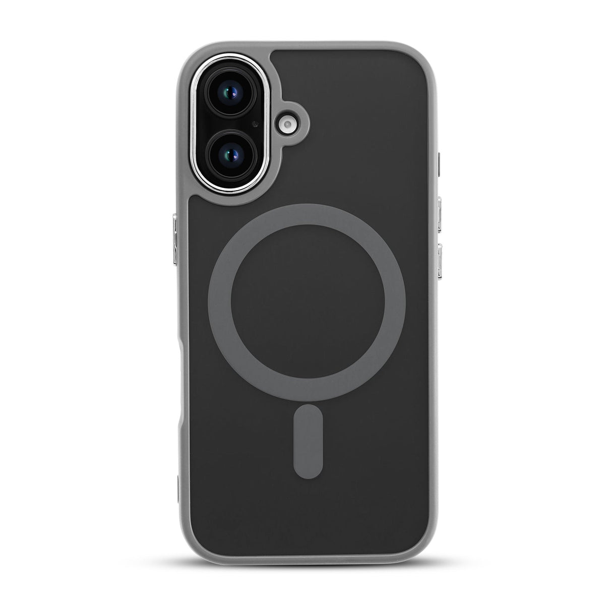 iPhone 16 Plus Hoesje - Grijs - Matte Armor MagSafe Back Cover