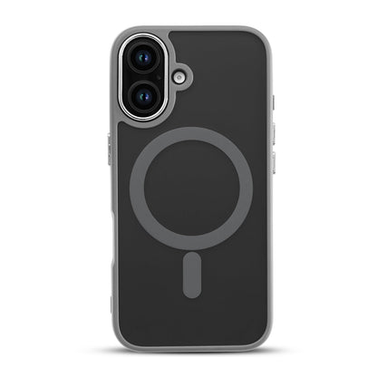 Apple iPhone 16 Hoesje - Grijs - Matte Armor MagSafe Back Cover