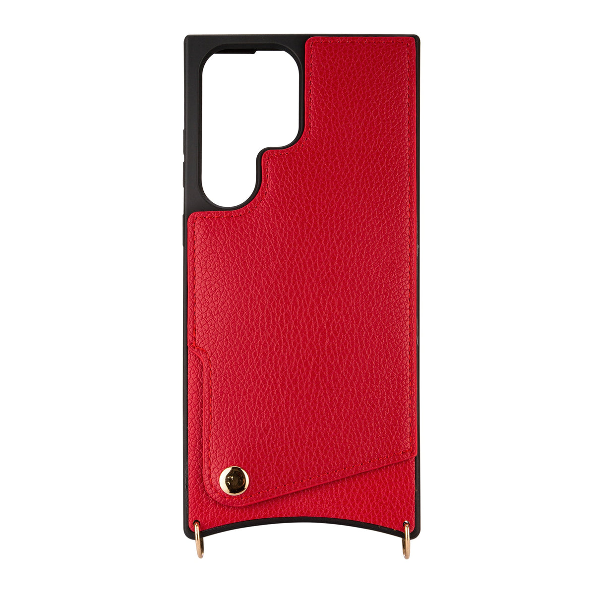 Samsung Galaxy S23 Ultra Hoesje - Bandje - Rood Back Cover