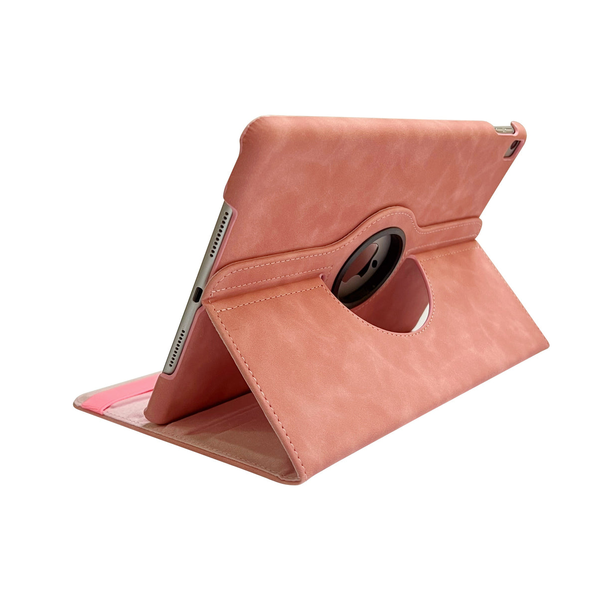 iPad 10.2 (2019, 2020 & 2021) Tablethoes - Pale Pink - Draaibare Bookcase