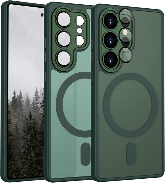 Samsung Galaxy S26 Ultra Case - Green - Matte Armor MagSafe Back Cover