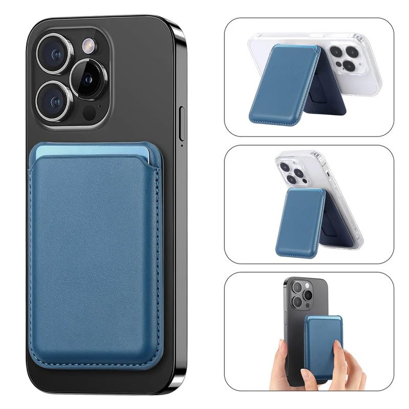 Porte-cartes magnétique avec support Casemania - Bleu