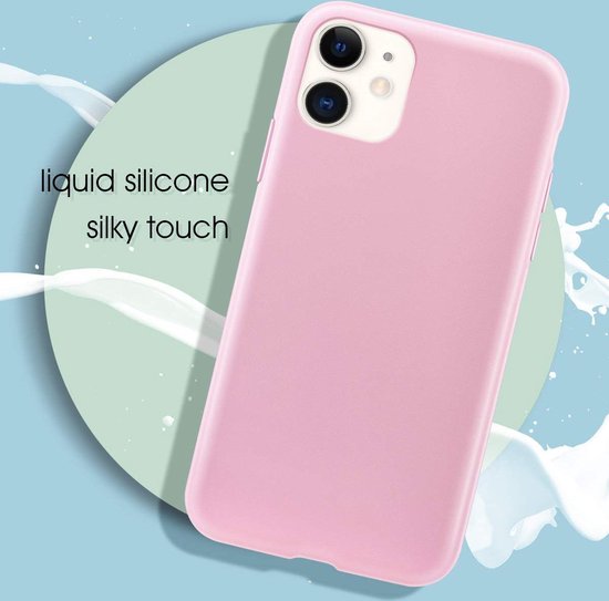 Apple iPhone 11 Hoesje - Roze - Siliconen Back Cover
