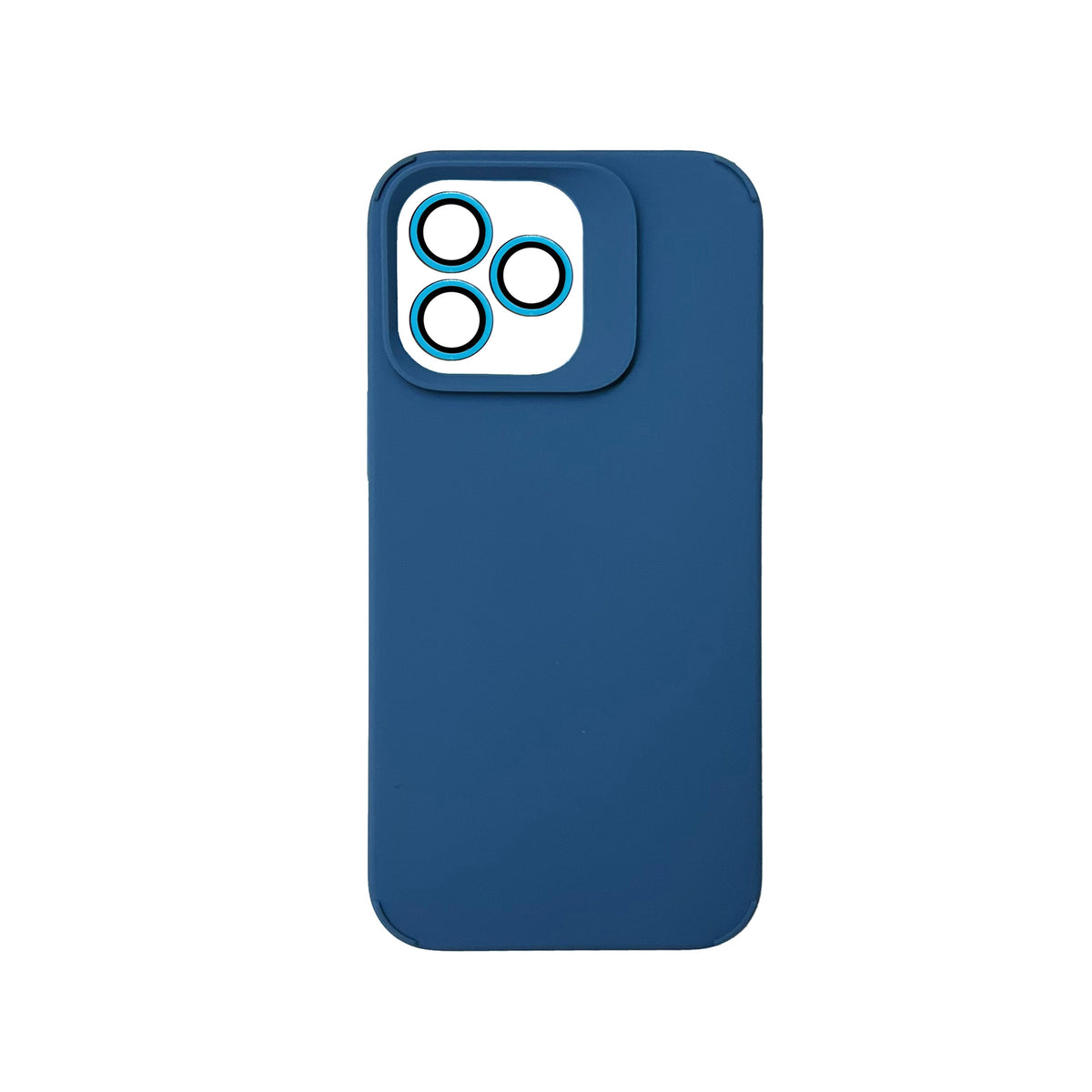 Apple iPhone 15 Pro Max Case - Blue - Liquid Silicone Back Cover
