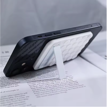 Casemania Silicone Suction Cup Sticker with Kickstand - Black - 2 Pieces