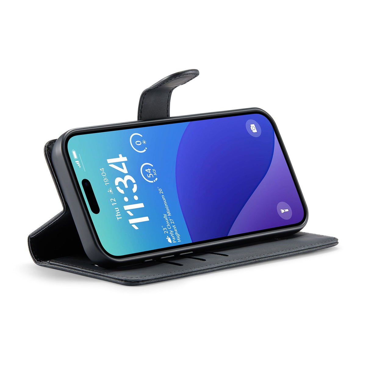 Apple iPhone 16 Pro Max Case - Charcoal Gray - 2-in-1 Wallet Case