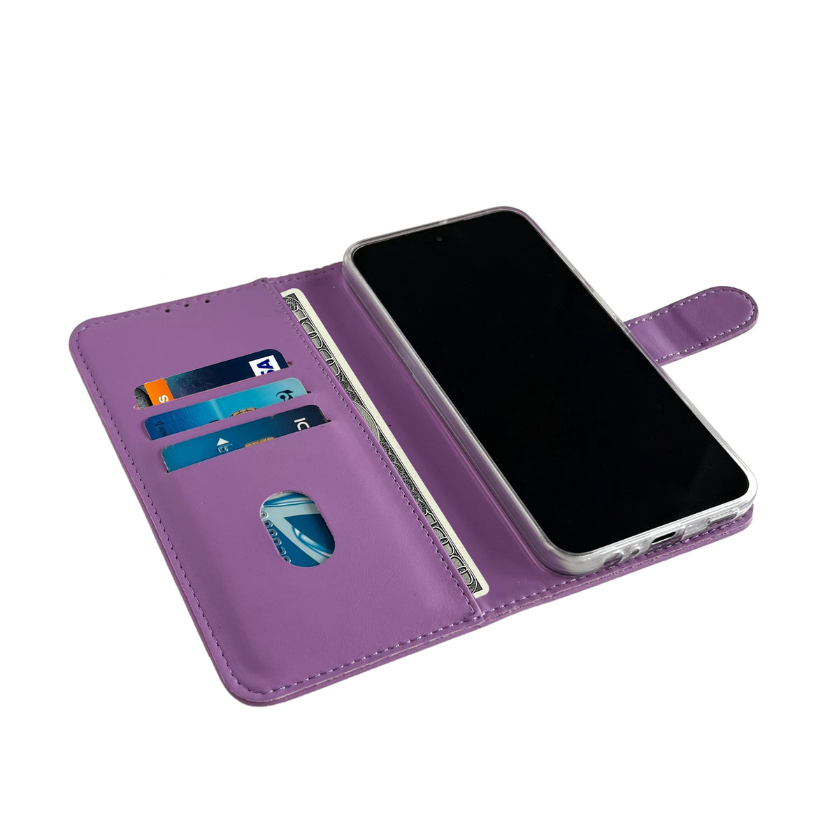 Samsung Galaxy A15 5G Hoesje - Paars - Bookcase