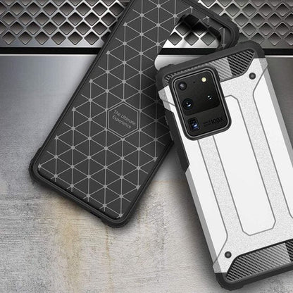 Samsung Galaxy S20 Ultra Hoesje - Zwart - Armor Back Cover