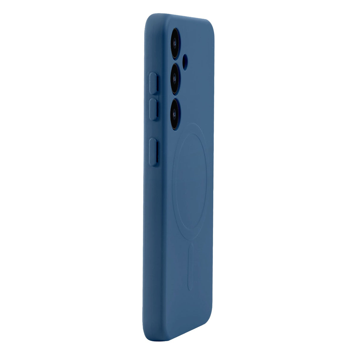 Samsung Galaxy S25 Hoesje - Donker Blauw - Liquid Siliconen MagSafe Back Cover