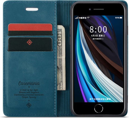 Apple iPhone SE (2020) Hoesje - Emerald Green - Dunne Bookcase