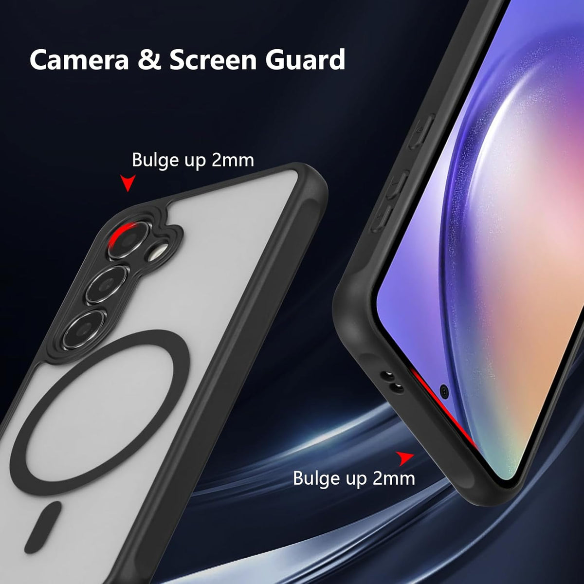 Samsung Galaxy S24 FE Hoesje - Zwart - Matte Armor MagSafe Back Cover