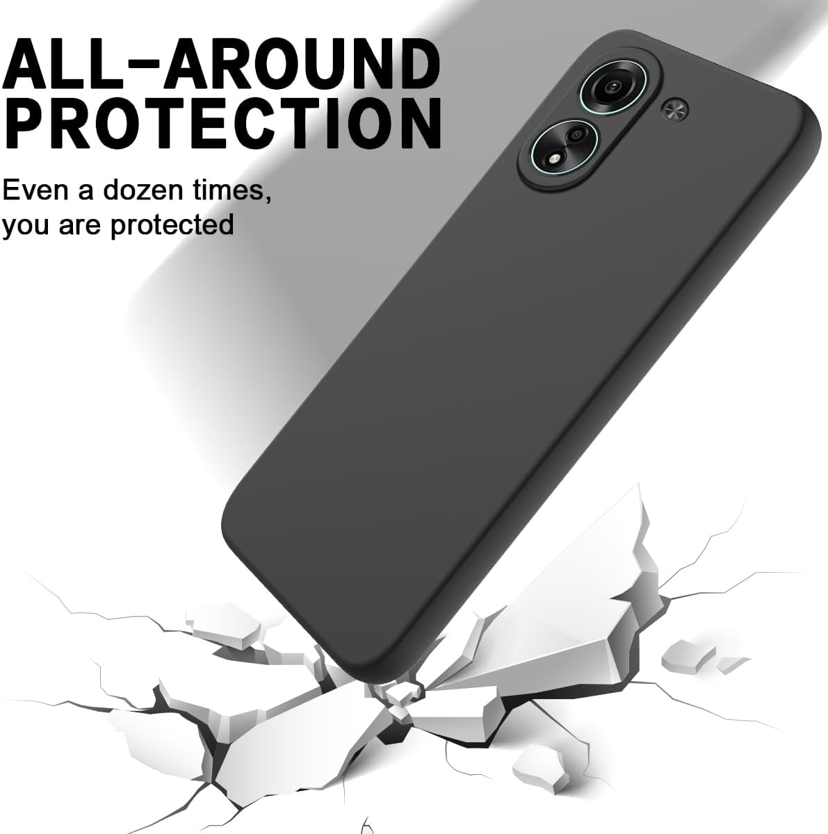 Xiaomi Redmi 13C Case - Black - Silicone Back Cover
