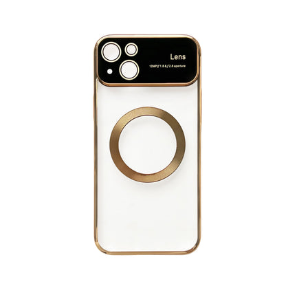 Apple iPhone 15 Case - Gold - Silicone MagSafe Back Cover with Camera Protection