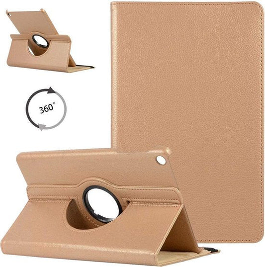 Samsung Galaxy Tab A 10.1 (2019) Tablet-Hülle - Gold - Drehbare Klapphülle