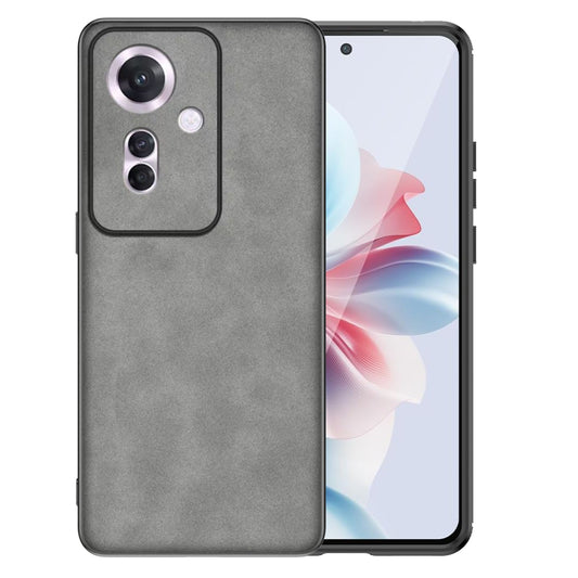 Oppo Reno 11F Hoesje - Grijs - Anti-Slip Back Cover