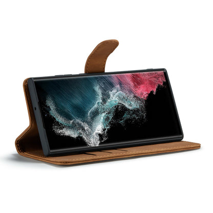 Samsung Galaxy S24 Ultra Hoesje - Sienna Brown - 2 in 1 Bookcase