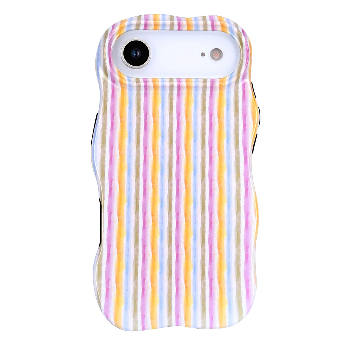 Apple iPhone Air Hoesje - Regenboog - Wave Edge Back Cover