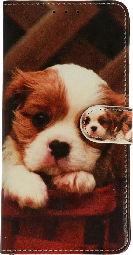 Samsung Galaxy S20 FE Hoesje - Puppy - Print Bookcase