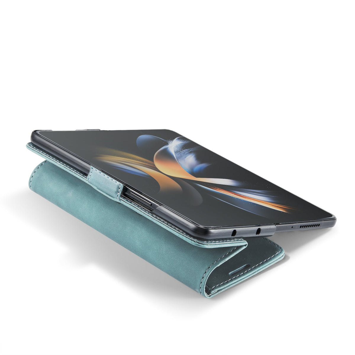 Samsung Galaxy Z Fold 7 Hoesje - Aqua Blue - Dunne Bookcase