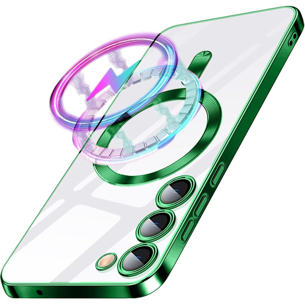 Samsung Galaxy S24 Plus Hoesje - Groen - Siliconen MagSafe Back Cover