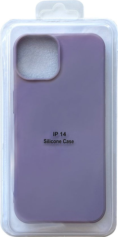 Apple iPhone 14 Hoesje - Paars - Microfiber Siliconen Back Cover