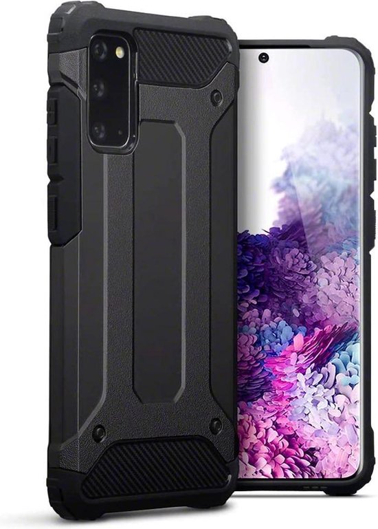 Samsung Galaxy S20 Hoesje - Zwart - Armor Back Cover