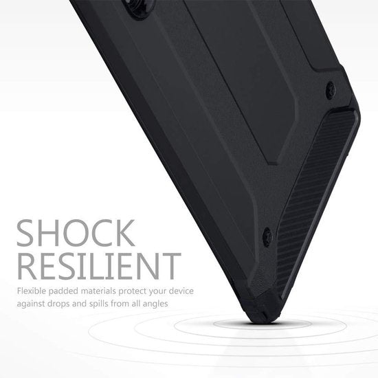 Samsung Galaxy Note 10 Hoesje - Zwart - Anti-Shock Back Cover