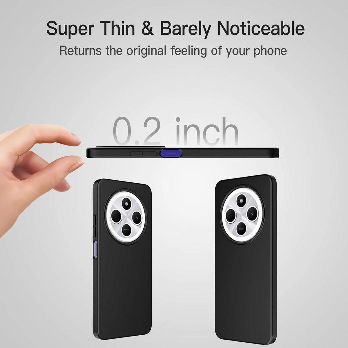 Xiaomi Redmi 17C Case - Black - Silicone Back Cover