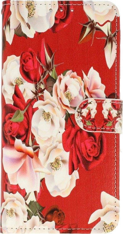 Samsung Galaxy S21 Ultra Hoesje - Rozen - Print Bookcase