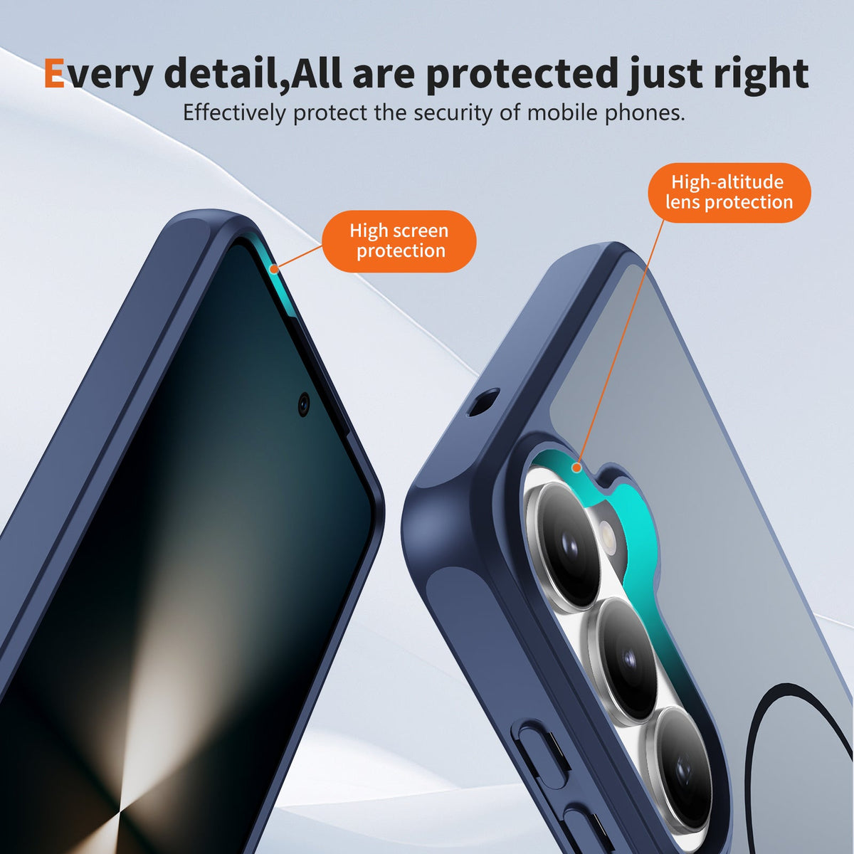 Samsung Galaxy A57 Case - Dark Blue - Magnetic Matte Silicone MagSafe Back Cover