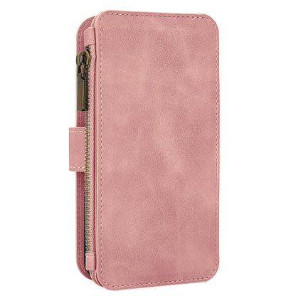 Samsung Galaxy S25 Ultra Case - Pale Pink - 2-in-1 Wallet Case with Zipper