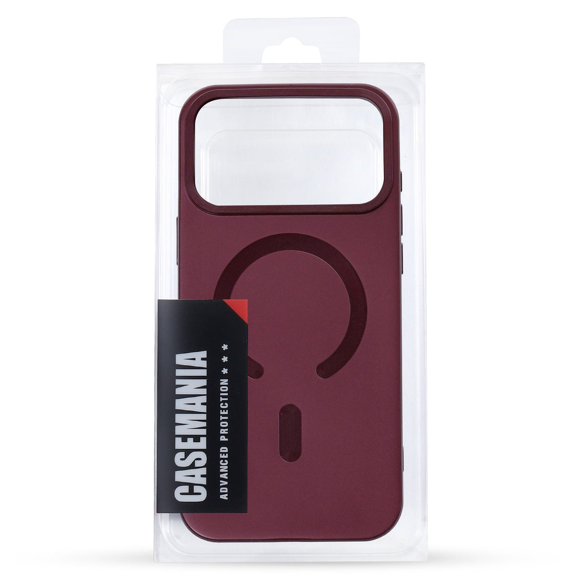 Coque pour Apple iPhone 18 Pro - Bordeaux - Étui arrière en silicone mat compatible MagSafe
