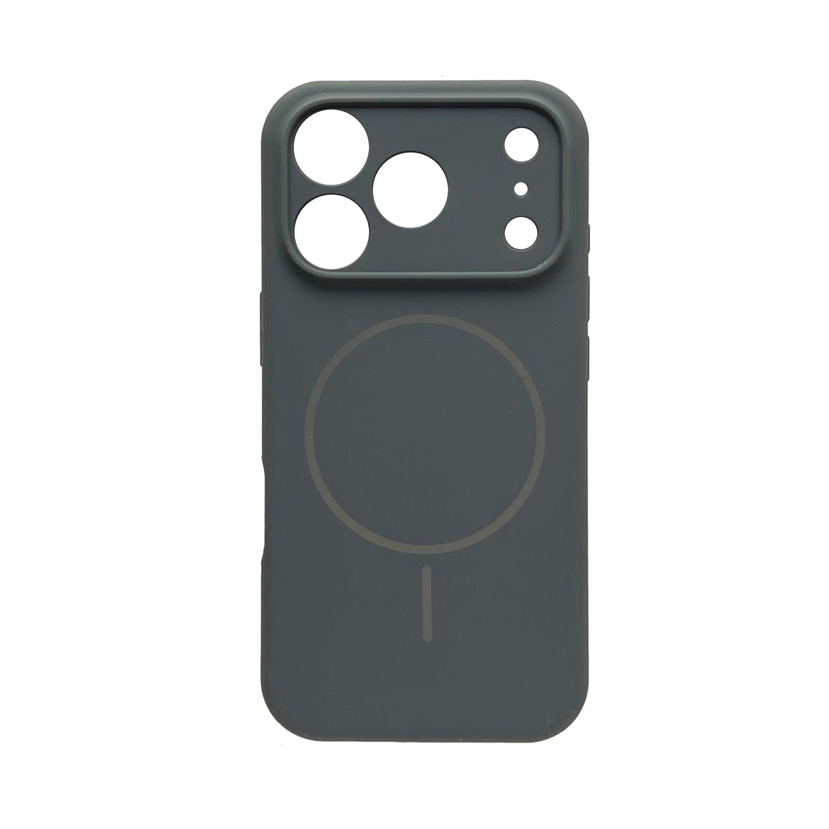 Apple iPhone 18 Pro Hülle - Grau - Weiches Liquid-Silikon MagSafe Backcover