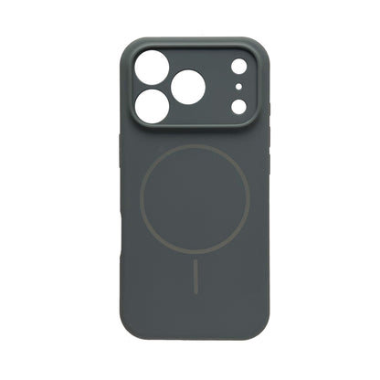 Apple iPhone 18 Pro Hülle - Grau - Weiches Liquid-Silikon MagSafe Backcover