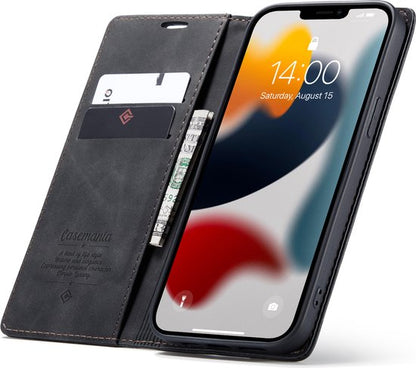 Apple iPhone 13 Pro Hoesje - Charcoal Gray - Dunne Bookcase