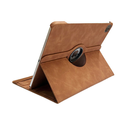 iPad Air 13 inch 2025 Tablet Case - Sienna Brown - Rotating Folio Case