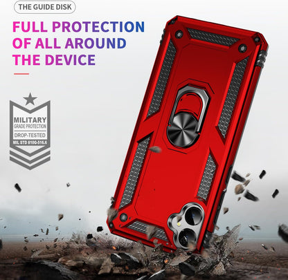 Samsung Galaxy A06 Hoesje - Rood - Armor Kickstand Back Cover