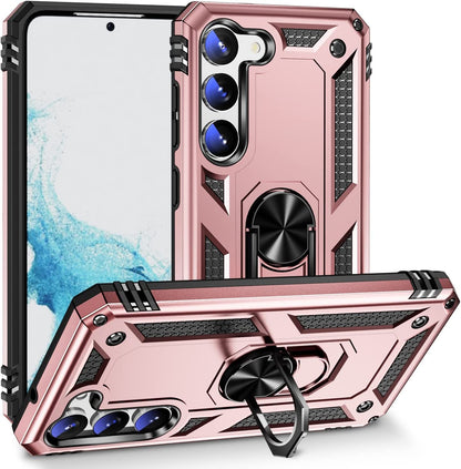 Samsung Galaxy S23 Hoesje - Rosegoud - Armor Kickstand Back Cover