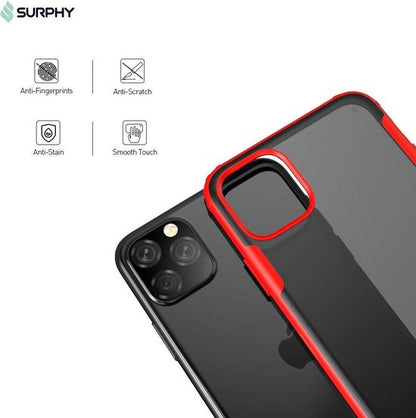 Apple iPhone 11 Pro Max Case - Red - Anti-Slip Back Cover