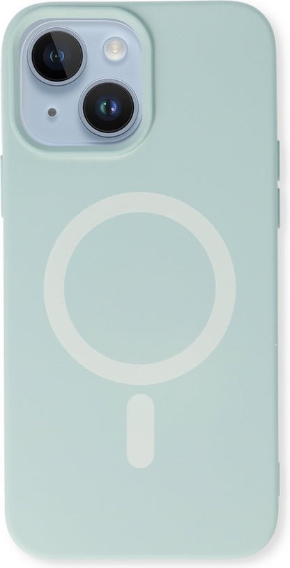 Apple iPhone 14 Hoesje - Turquoise - Siliconen MagSafe Back Cover