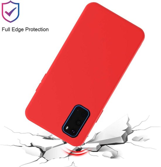 Samsung Galaxy S20 Case - Red - Silicone Back Cover