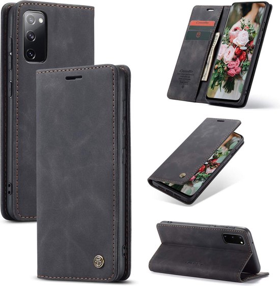 Samsung Galaxy S20 FE Hoesje - Charcoal Gray - Dunne Bookcase