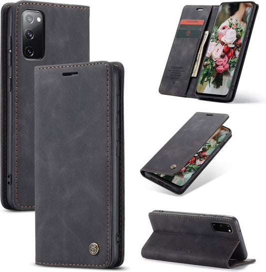 Samsung Galaxy S20 FE Hoesje - Charcoal Gray - Dunne Bookcase