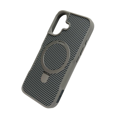 Apple iPhone 17 Case - Silver - Carbon MagSafe Back Cover
