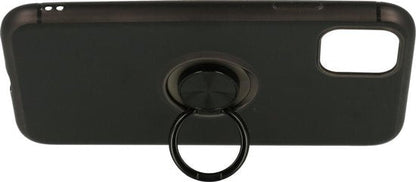Apple iPhone 11 Pro Case - Black - Silicone Ring Kickstand Back Cover